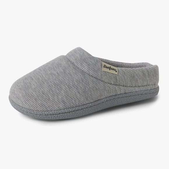Dearfoams Light Gray Women's Slippers - Picture 3 of 5